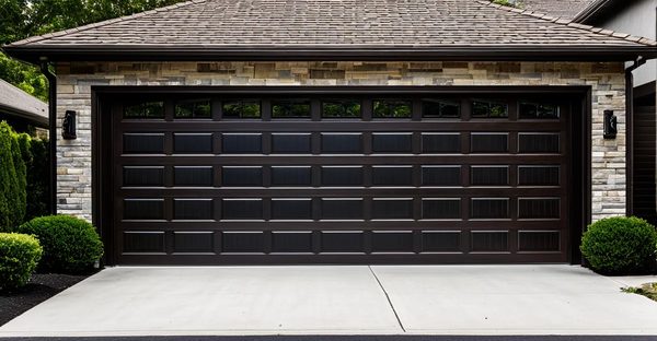 Porte de garage avec hublot : sécurité et style sur mesure