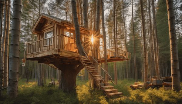Réussir la construction d’une cabane dans les arbres créative